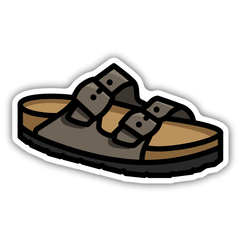 Leather Sandal 2.0 - Large Printed Sticker - Shelburne Country Store