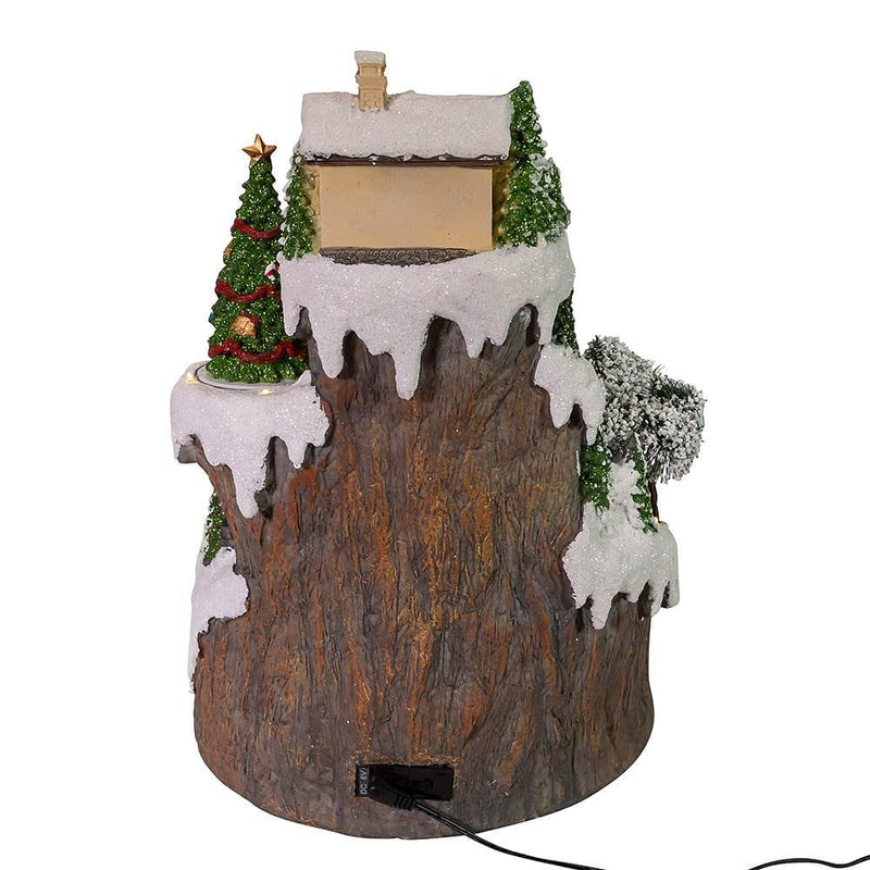 Battery-Operated Musical LED Mountain Village Table Piece - Shelburne Country Store