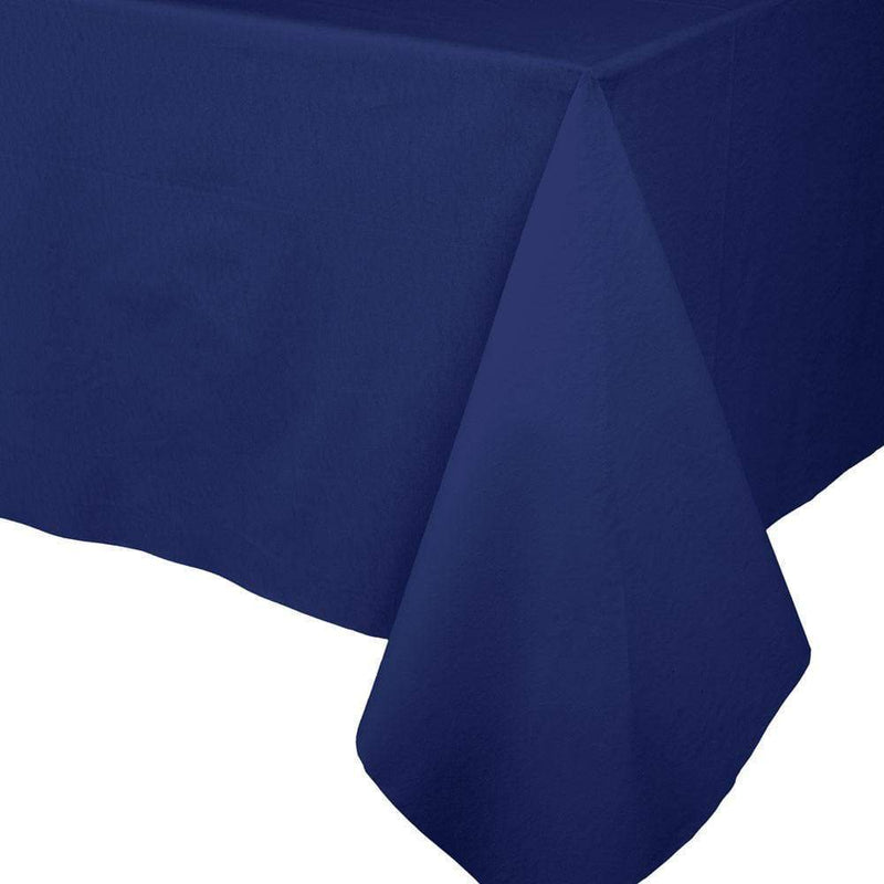 Paper Linen Solid Table Cover in Navy Blue - Shelburne Country Store