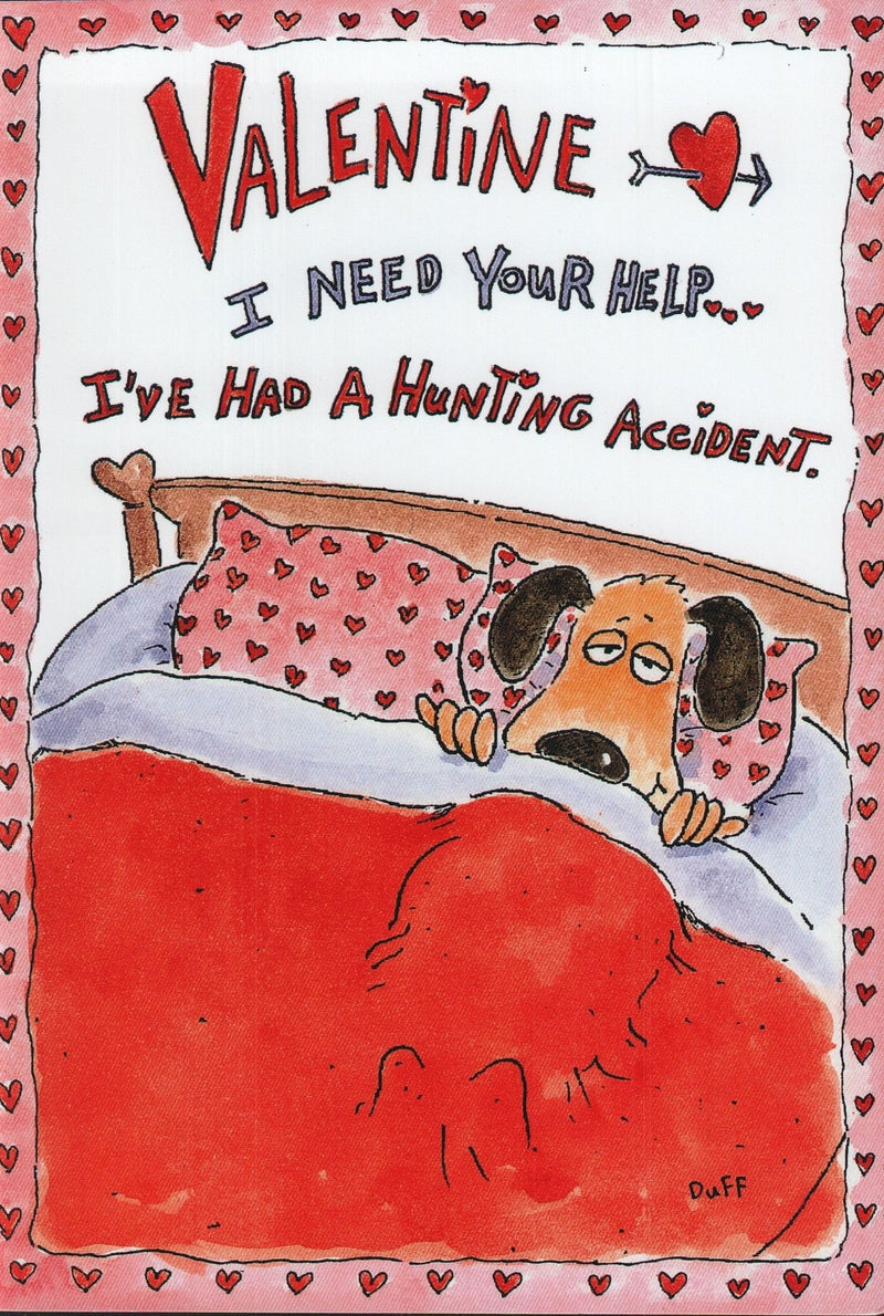Hunting Accident Valentines Card - Shelburne Country Store