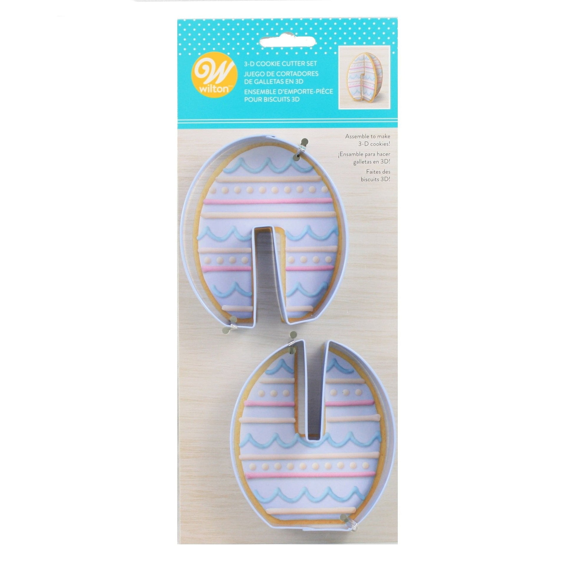 3D Egg  Cookie Cutter 2 Piece Set - Shelburne Country Store