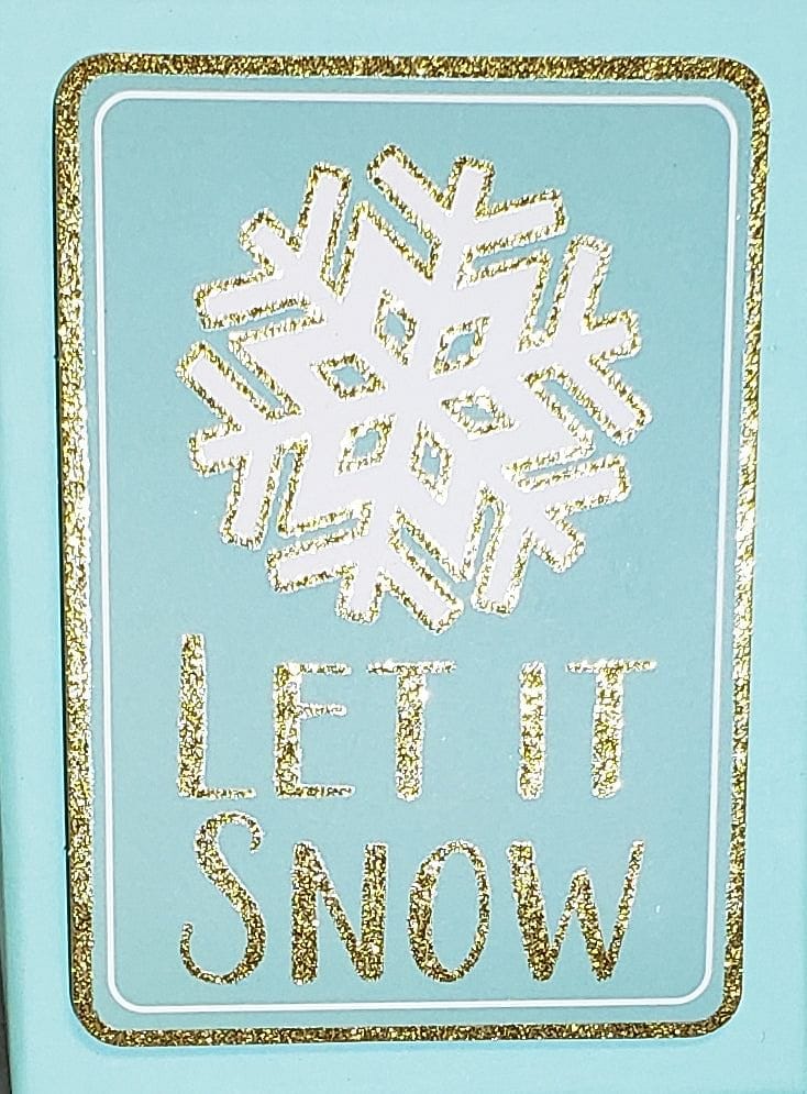 Tall Gift Card Gift Box - Let It Snow - Shelburne Country Store