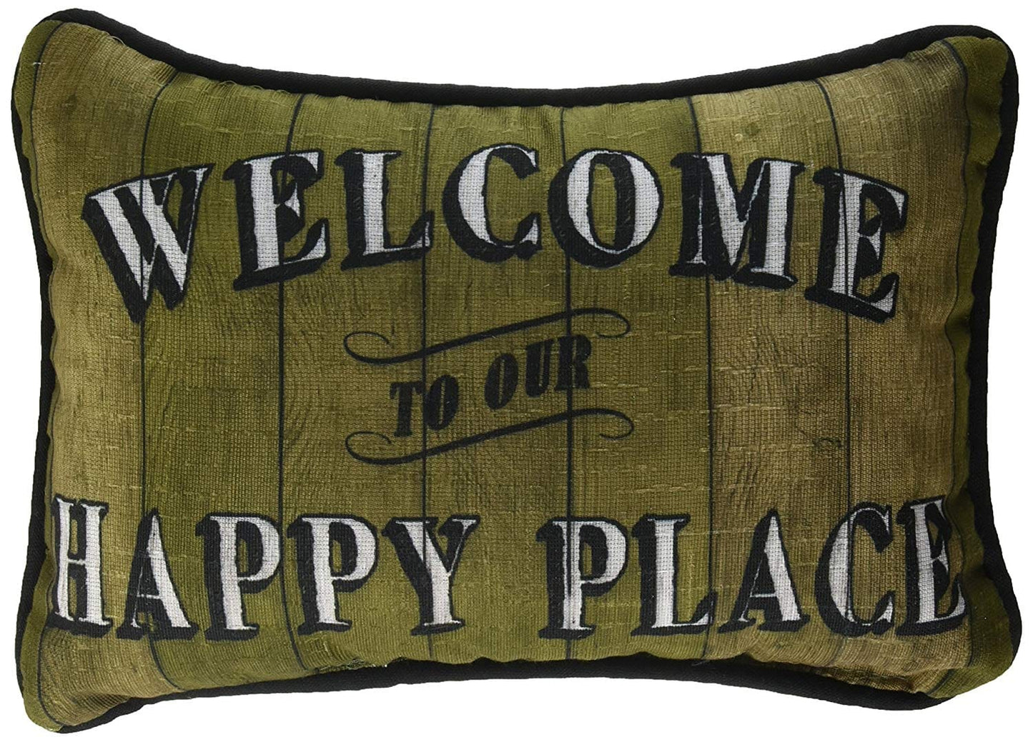 Welcome To Our Happy Place  Pillow - Shelburne Country Store