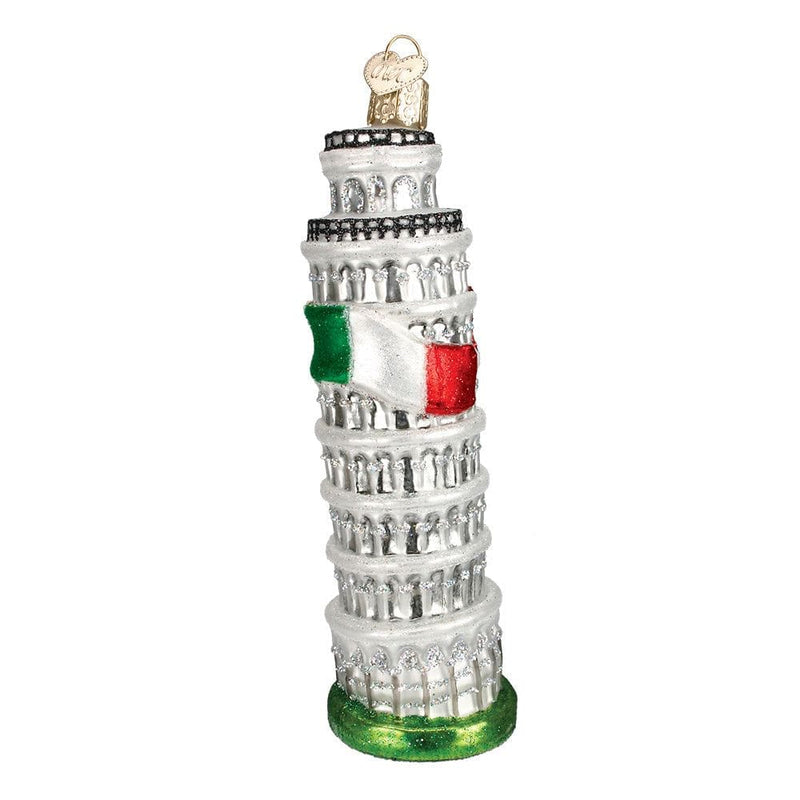 Leaning Tower of Pisa Glass Ornament - Shelburne Country Store