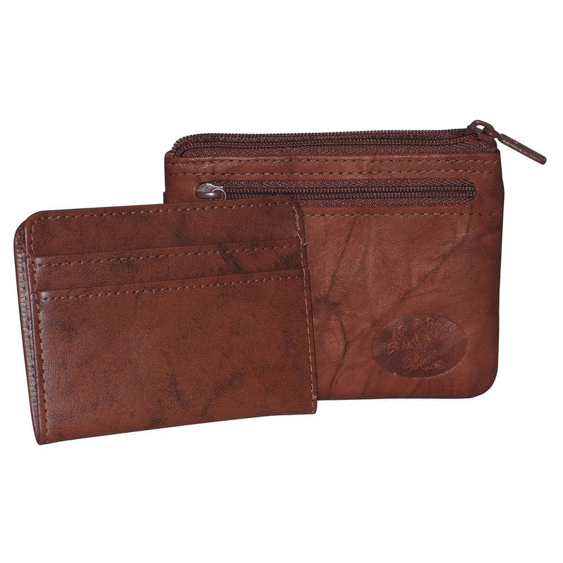 Leather Id Coin Card - - Shelburne Country Store