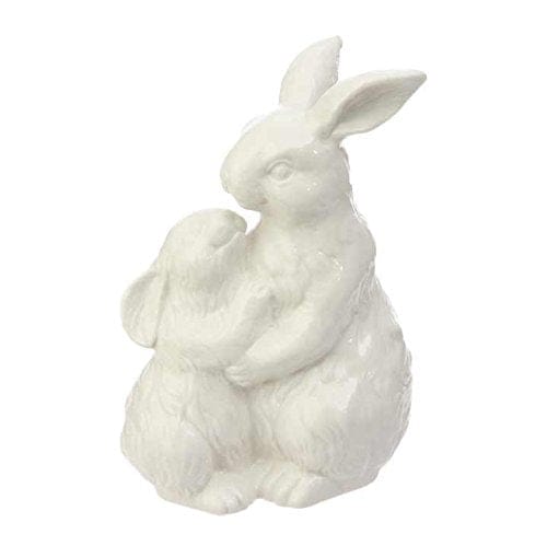 7.75 Inch White Bunny Couple - Shelburne Country Store