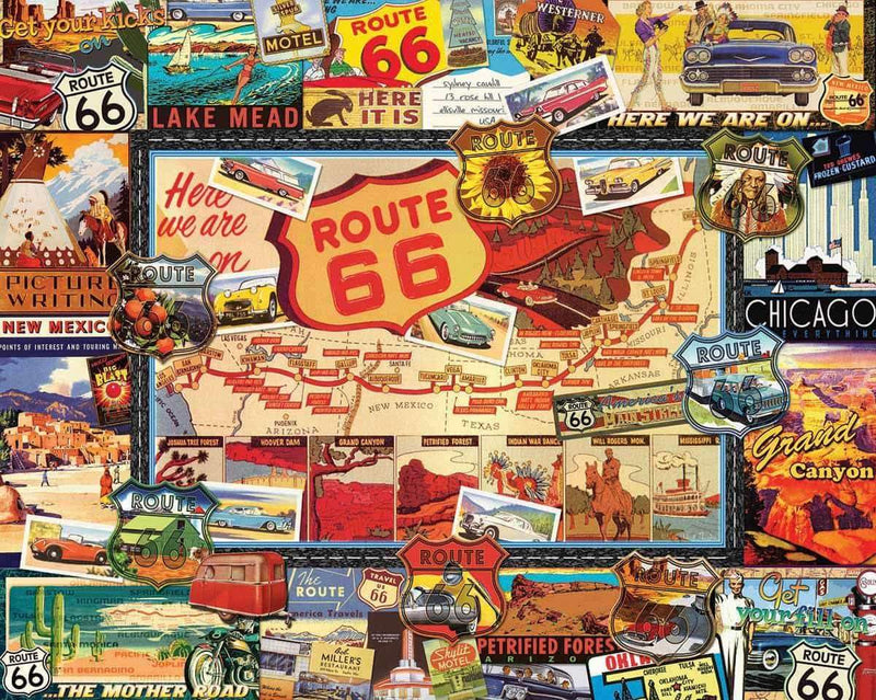 Route 66 - 1000 Piece Jigsaw Puzzle - Shelburne Country Store