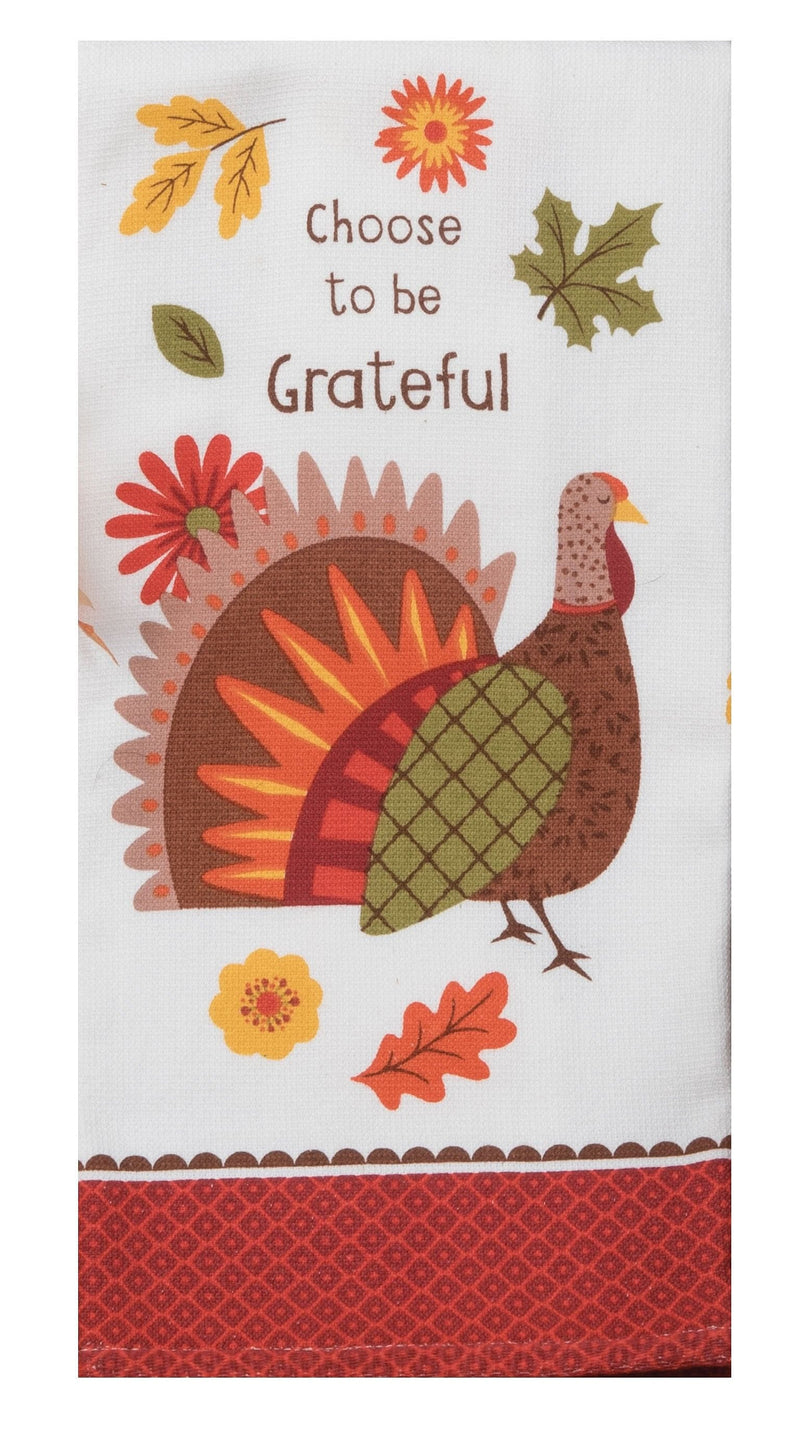 Turkey Day Grateful Dual Purpose Terry Towel - Shelburne Country Store