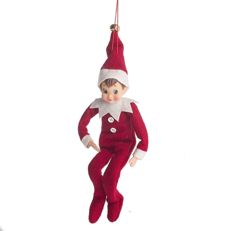 Boy Elf 12 Inch Fleece Ornament - Shelburne Country Store