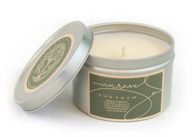 Unravel Hand Poured Tin Candle - - Shelburne Country Store