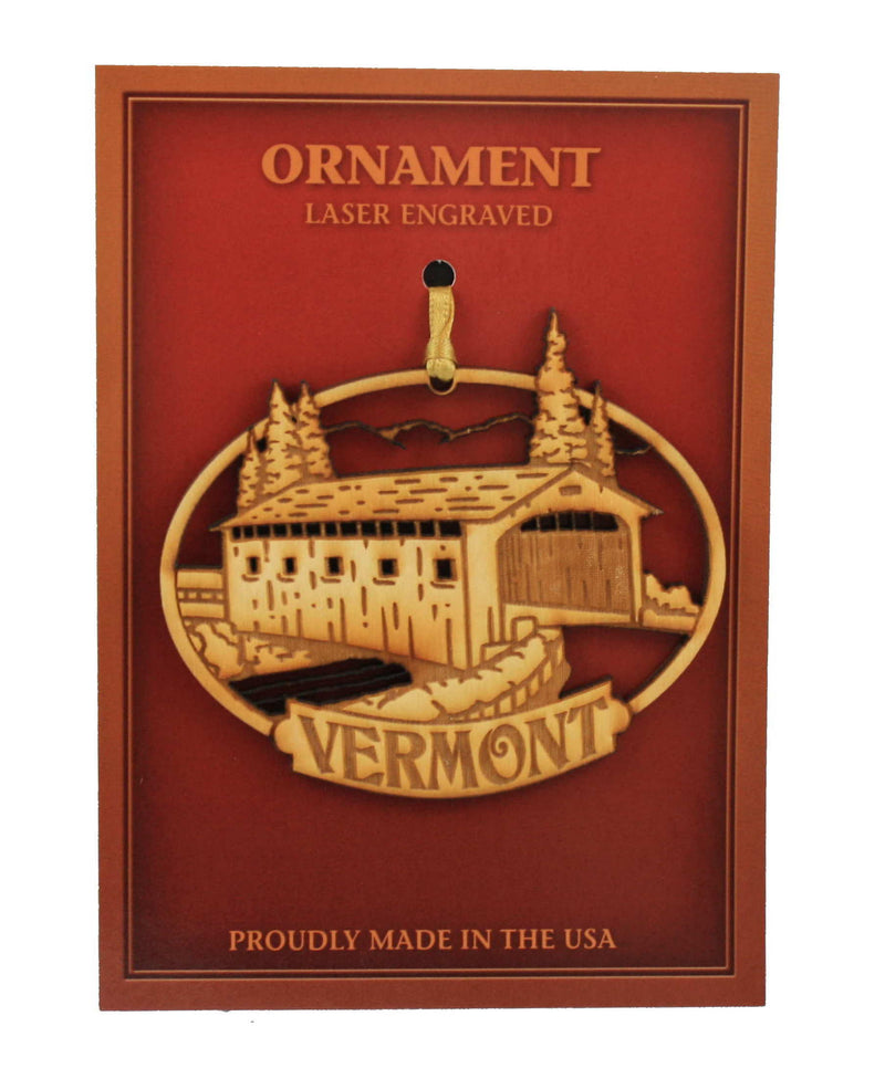 Wooden Laser Ornament - - Shelburne Country Store