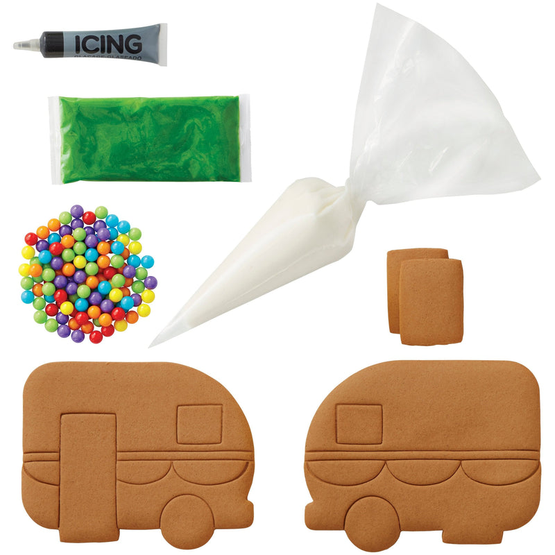 Wilton Outdoor Adventures Ahead Gingerbread Camper Decorating Kit - Shelburne Country Store
