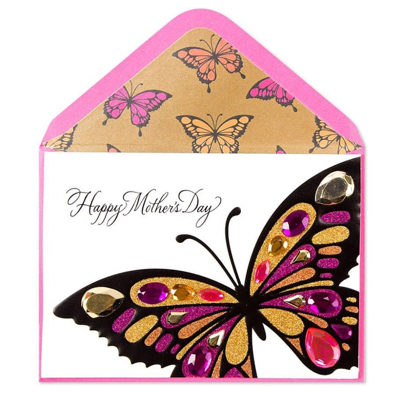 Glitter Butterflies Mothers Day Card - Shelburne Country Store