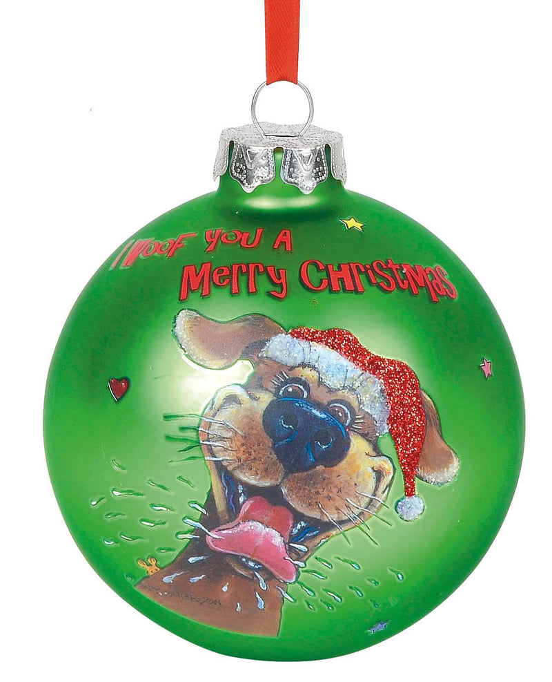 I Woof you a Merry Christmas Dog Ornament - Shelburne Country Store