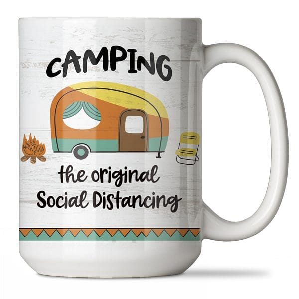 Camping Mug - Camping - The Original Social Distancing - Shelburne Country Store