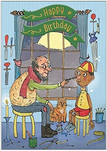 Cardoo Birthday Fairy Story Card, Pinocchio - Shelburne Country Store