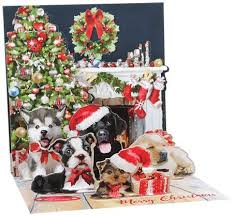 Christmas Pups Pop Up Card - Shelburne Country Store