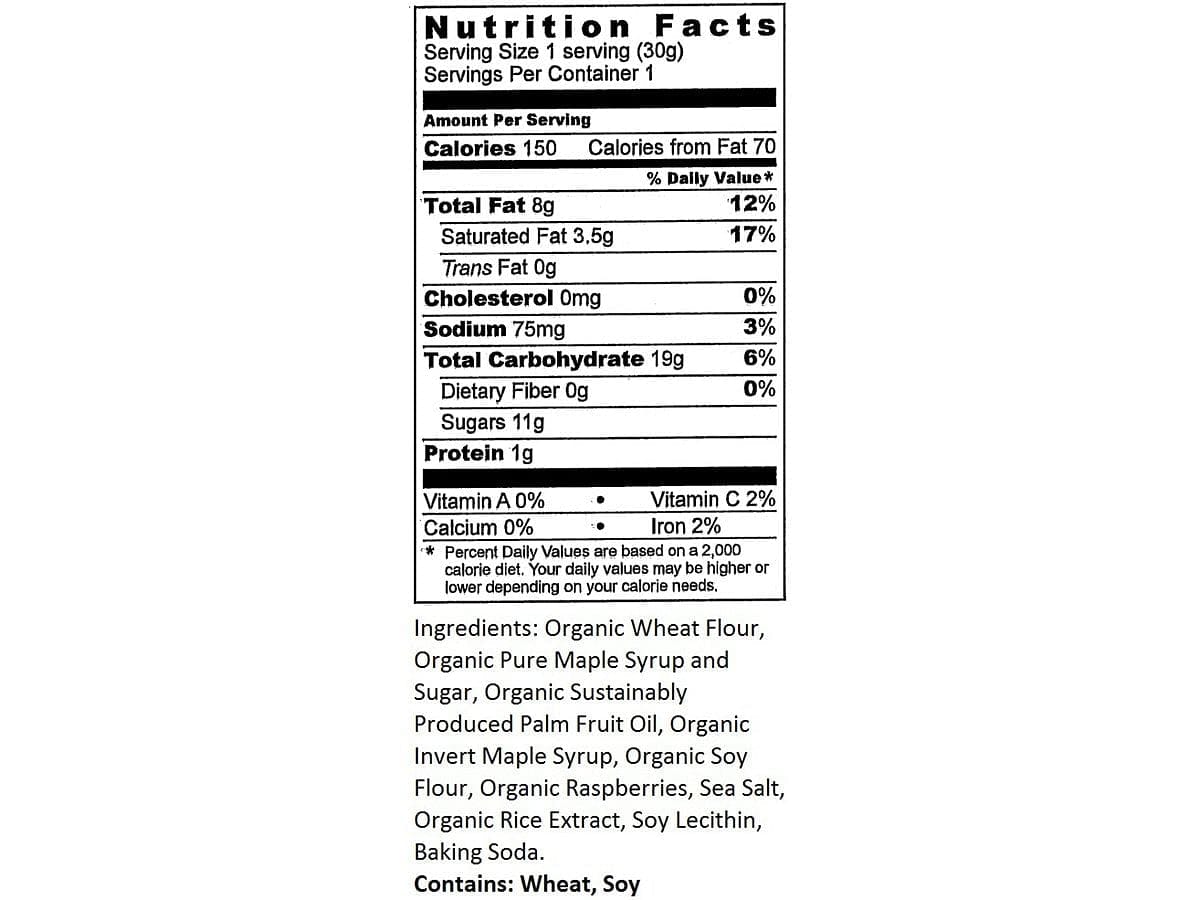 Untapped Maple / Raspberry Waffle Energy Snack - Shelburne Country Store