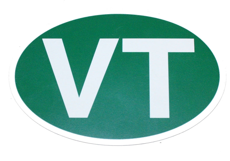 Large Green & White VT Euro Car Magnet - Shelburne Country Store