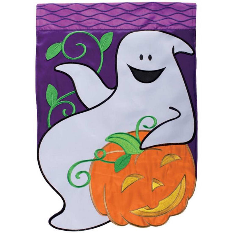 Happy Ghost Double Applique Flag - Shelburne Country Store