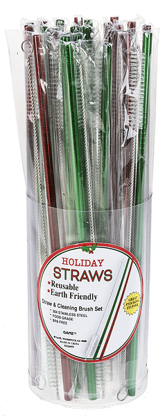 Stainless Steel Reusable Straw - Red - Shelburne Country Store