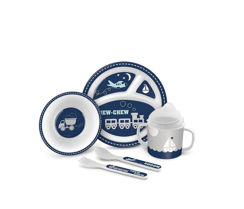 Chew Chew Train And Plane Baby Feeding Gift Set - Shelburne Country Store