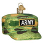 Army Cap Glass Ornament - Shelburne Country Store