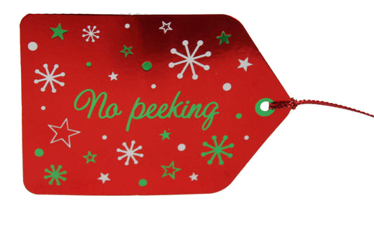 No Peeking Christmas Tags - Pack of 5 - Shelburne Country Store