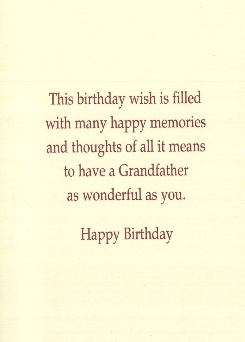 Floral Grandfather Birthday Card - Shelburne Country Store