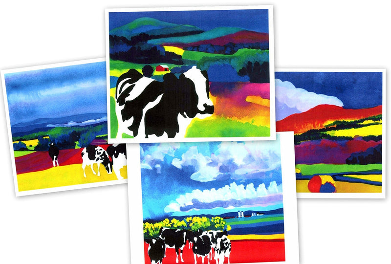 Woody Jackson Note Card Set Cow - Shelburne Country Store