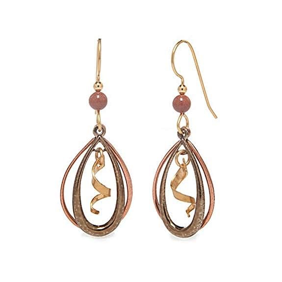Open Tear Duo with Spiral - Earring - Shelburne Country Store