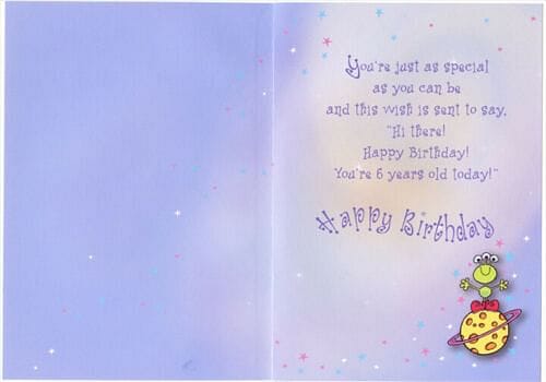 Happy Birthday Now You're Six Birthday Card - Shelburne Country Store