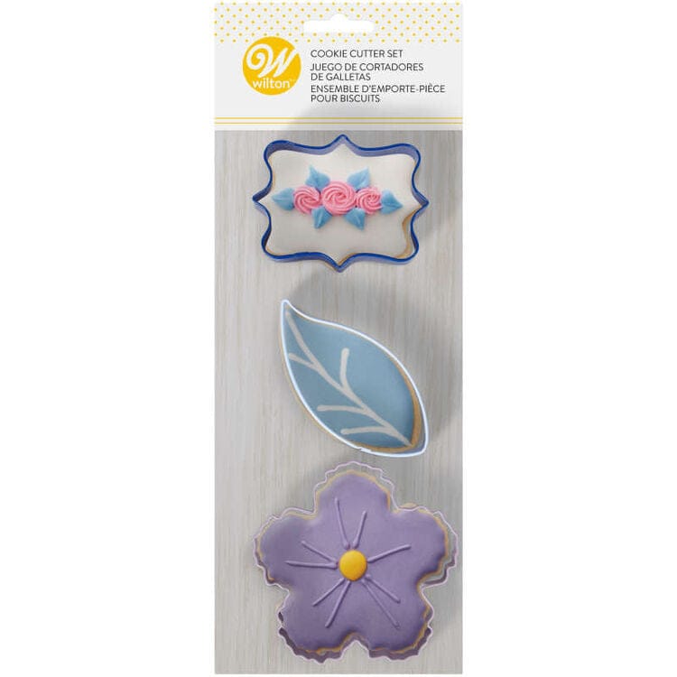 Floral Party Cookie Cutter 3 Piece Set - Shelburne Country Store