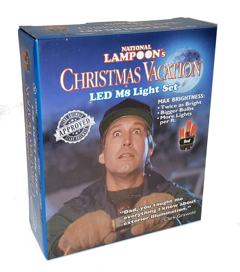 Christmas Vacation String Lights - LED M8 50 Lights -  Red - Shelburne Country Store