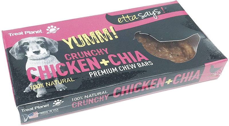 Boxed Crunchy Chew Bars- Chicken & Chia - Shelburne Country Store