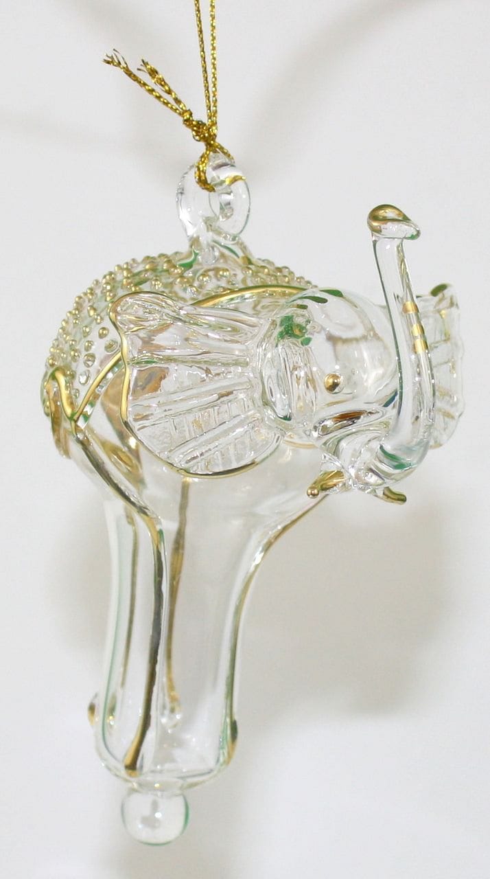 Glass Elephant - Gold - Full - Shelburne Country Store