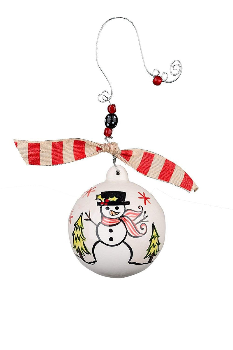 Warm Winter Hugs Snowman Ball Ornament - Shelburne Country Store