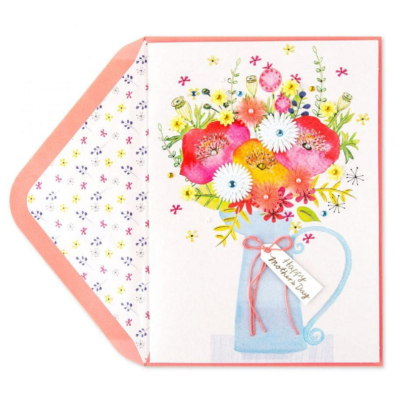 Floral Carafe Mothers Day Card - Shelburne Country Store