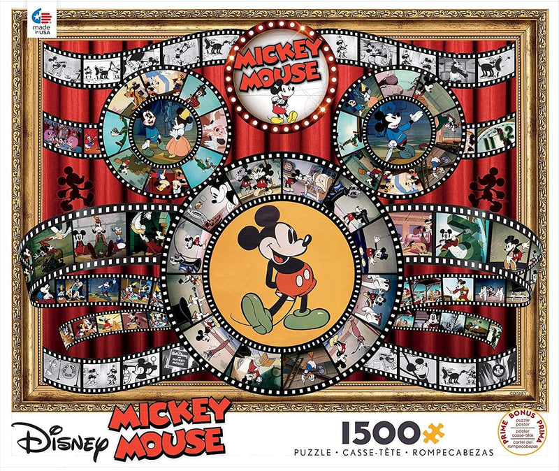 Disney Mickey Mouse Movie Reel  - 1500 Piece Puzzle - Shelburne Country Store