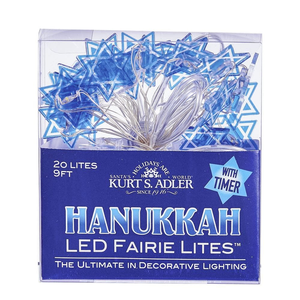 Battery-Operated Hanukkah LED Fairy Light - - Shelburne Country Store
