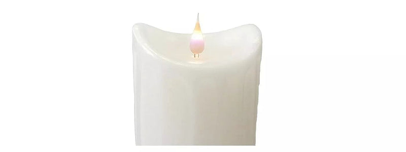 LED Textured Candle - 4x6 - White - Shelburne Country Store