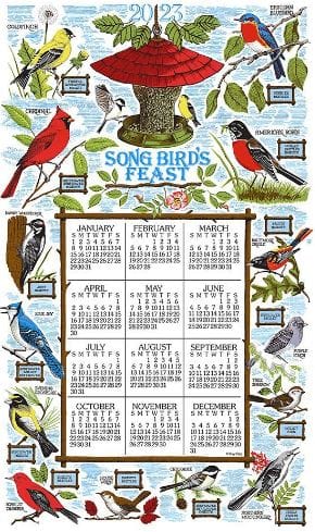 2023 Linen Calendar - Songbird Festival - Shelburne Country Store