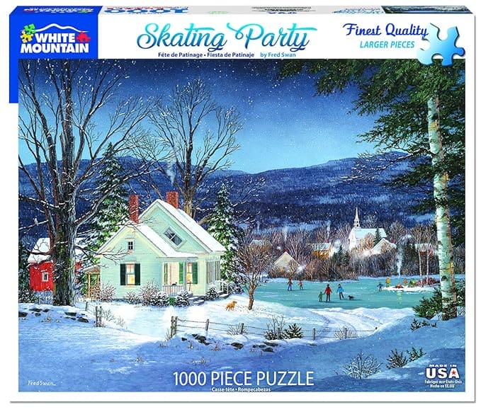 Skating Party - 1000 Piece Jigsaw Puzzle - Shelburne Country Store