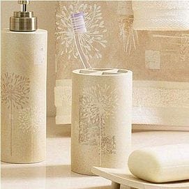 Bathroom Accessories Decorative Toothbrush Holder Floral Meadow - Shelburne Country Store