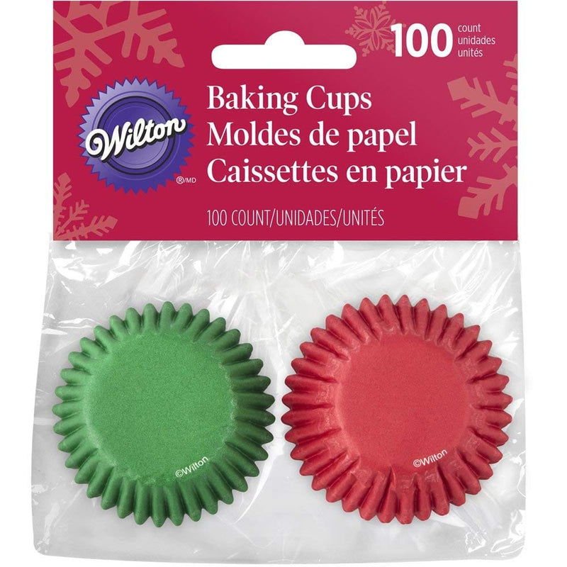 Mini Red and Green Baking Cups 100 Count - Shelburne Country Store