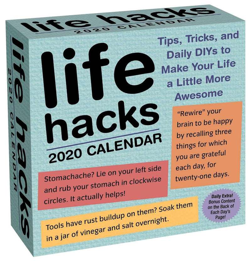 2020 Life Hacks Day to Day Calender - Shelburne Country Store