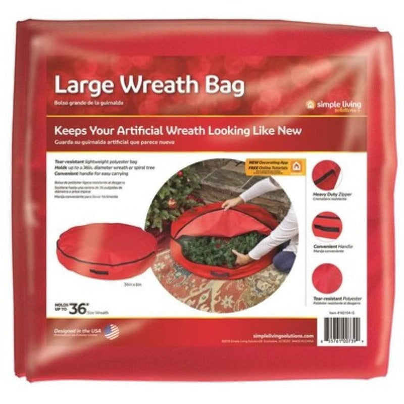 36-in Polyester Holiday Wreath Storage Bag - Shelburne Country Store