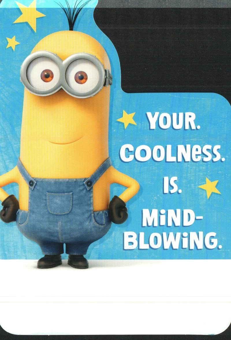 Your Coolness Is Mind Blowing Minions Card With Stickers - Shelburne Country Store