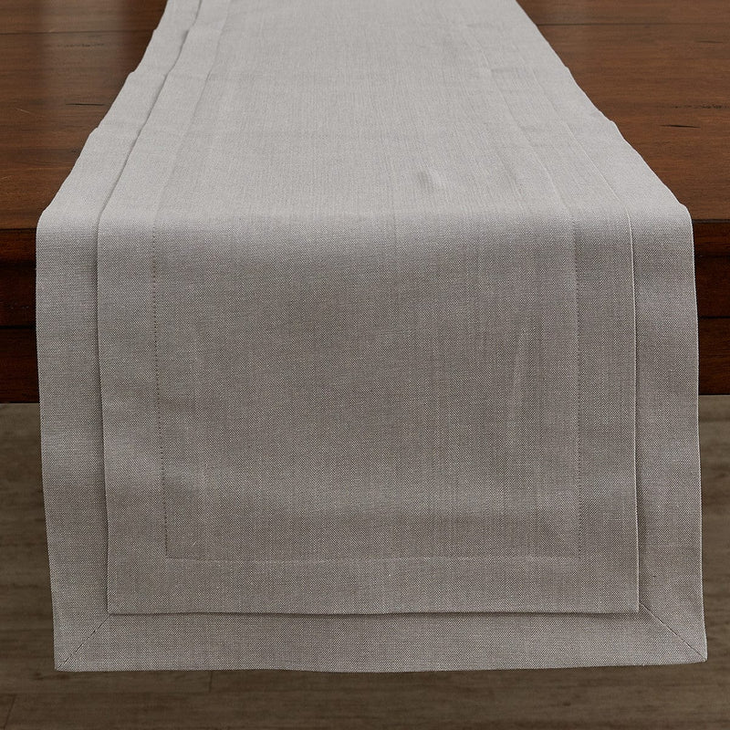 Tailored Table Runner - 72"L - Sterling - Shelburne Country Store