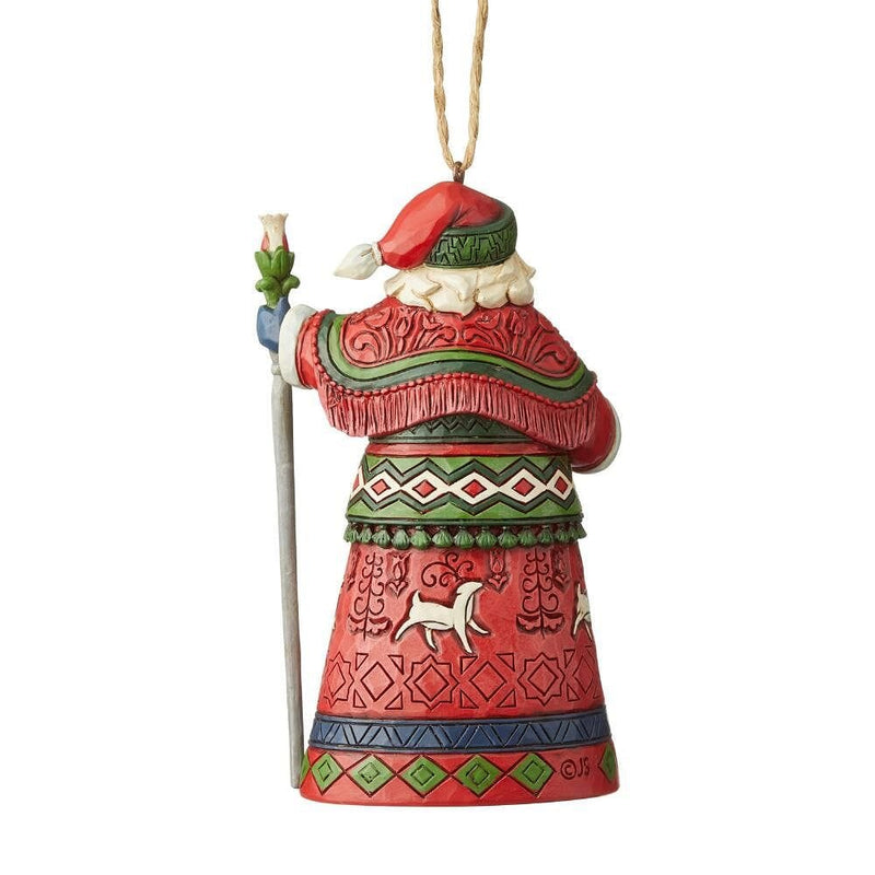 Lapland Santa with Staff Ornament - Shelburne Country Store